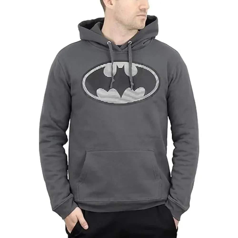 DC Comics Batman Dark Knight Hoodie Gray Size XXL